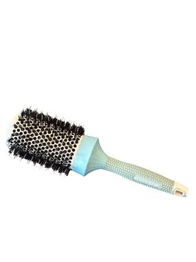 Design Me Vintage Aqua Hearts Handle 2 inch Nano Technology Round Hair Brush